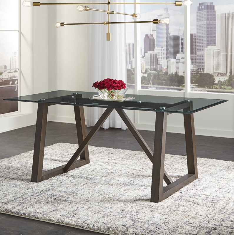 Midcentury Industrial Trestle Dining Table