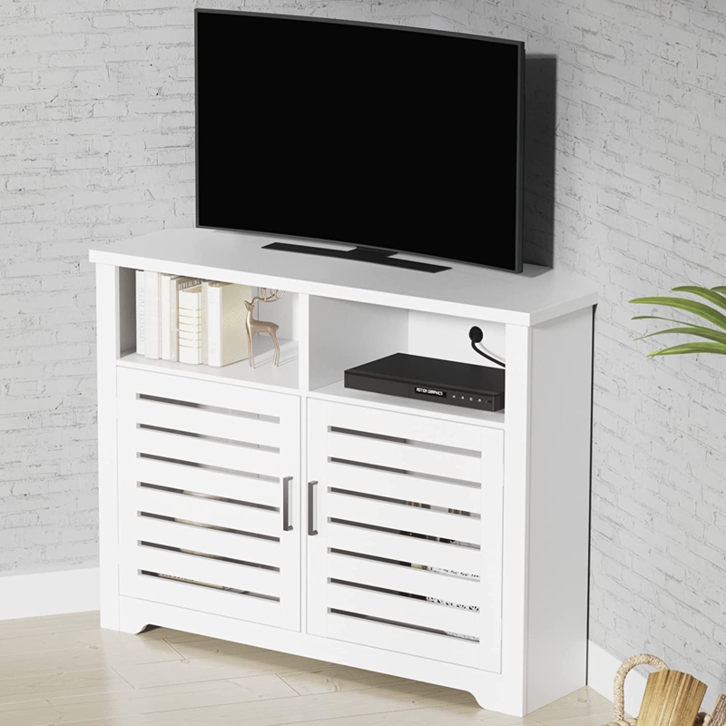 Corner TV Cabinet with Spacious Storage