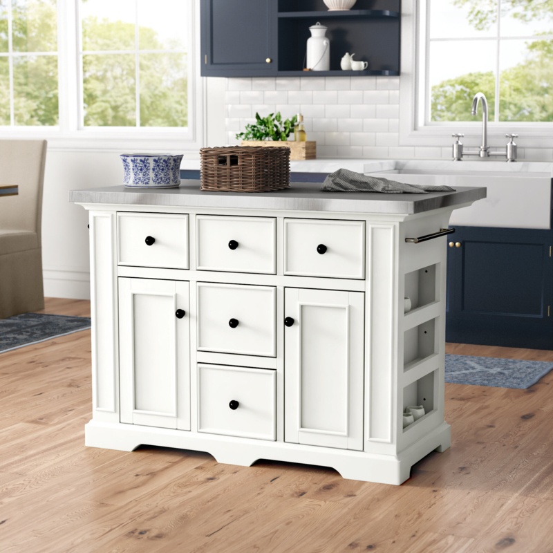 Kitchen Island with Storage and Seating