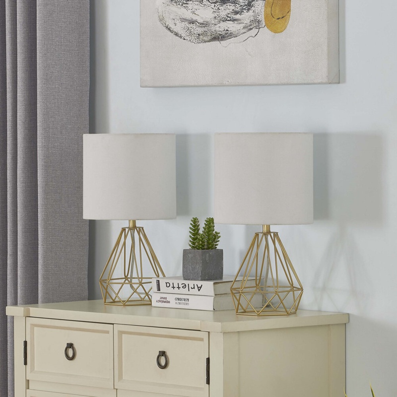 Diamondville 18.75" Table Lamp Set