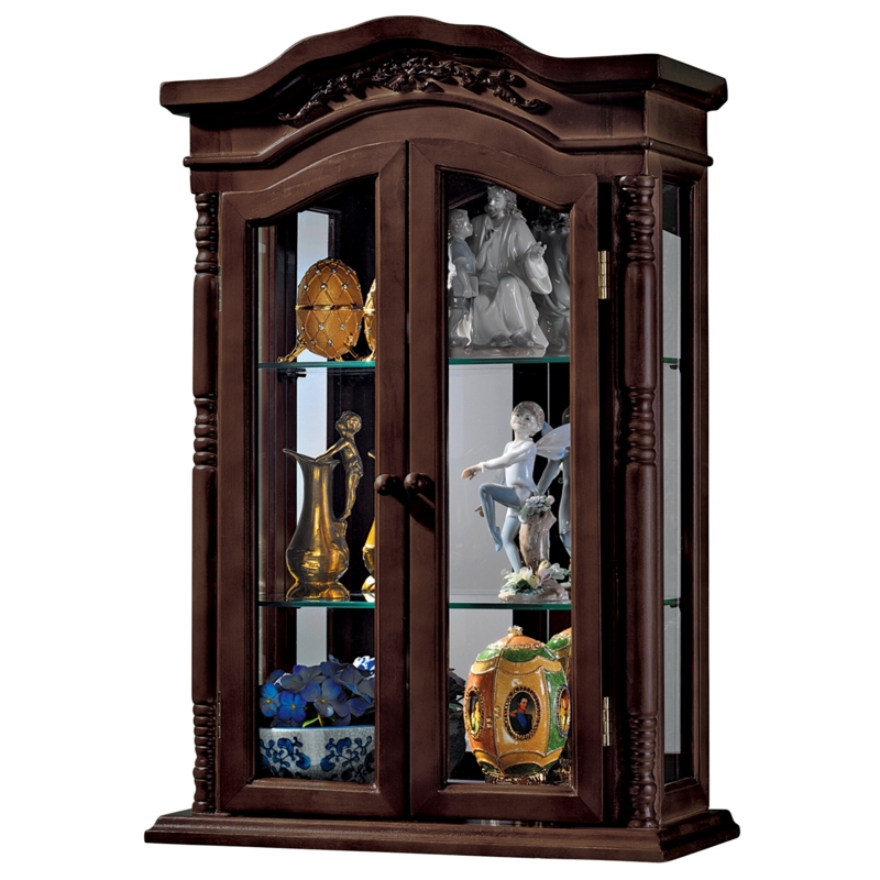 Collector's Cabinet with Glass Shelves and Doors