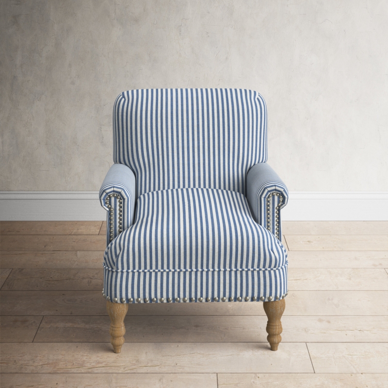 Nautical Striped Wide Armchair