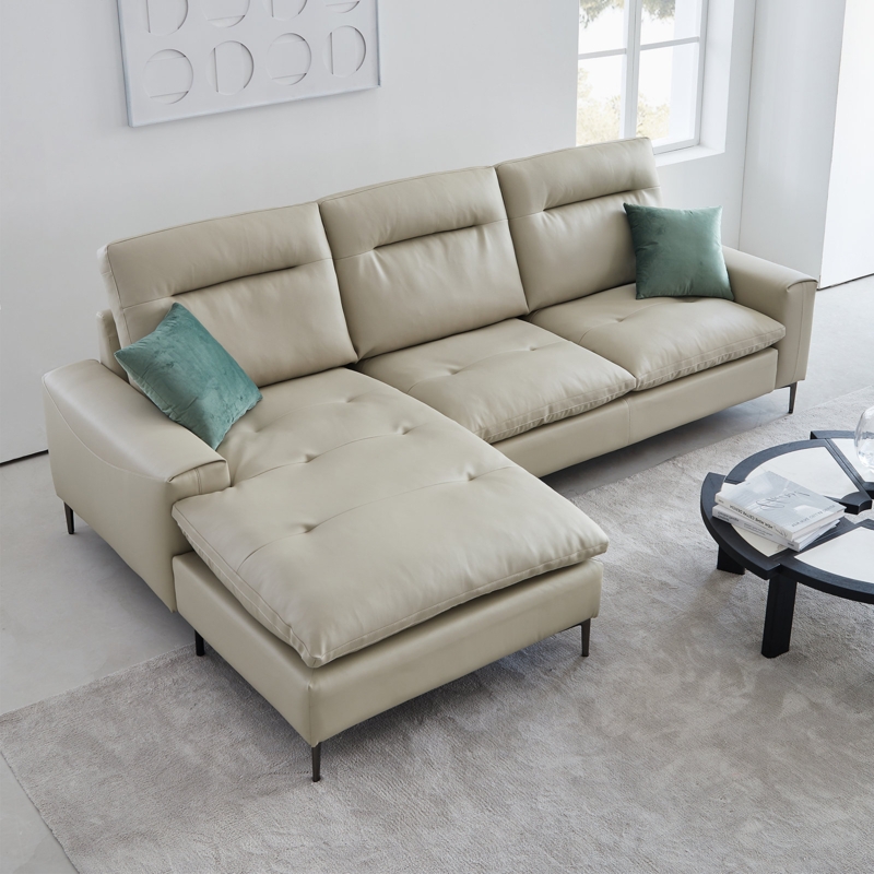 Contemporary Upholstered L-shaped Sofa