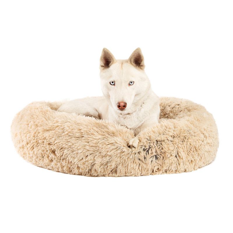 Donut style American Made Dog Bed With Shag