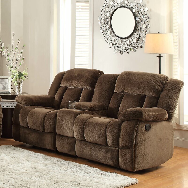 Double Recliner with Cup Holders