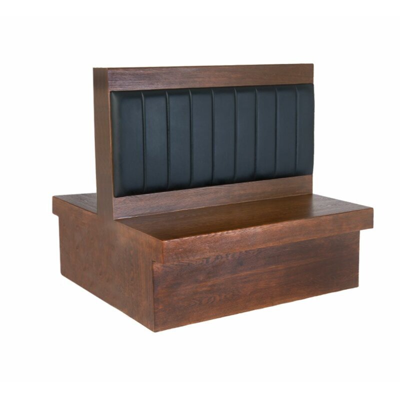 Double Sided Wooden Restaurant Bench