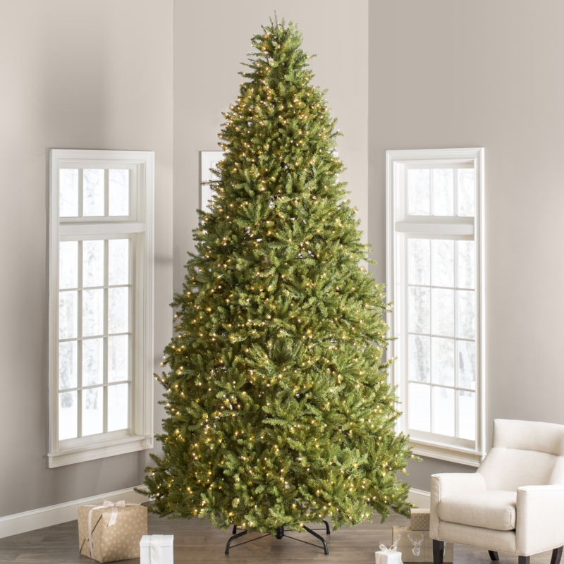 Festive Needle-Free Christmas Tree with Lights