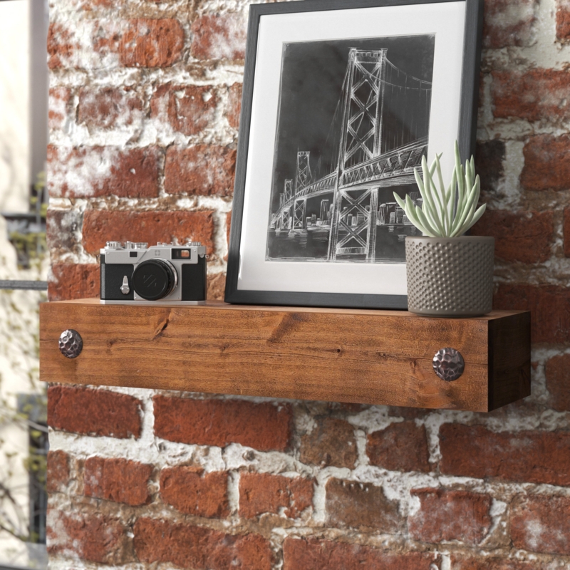 Rustic Handcrafted Floating Shelf