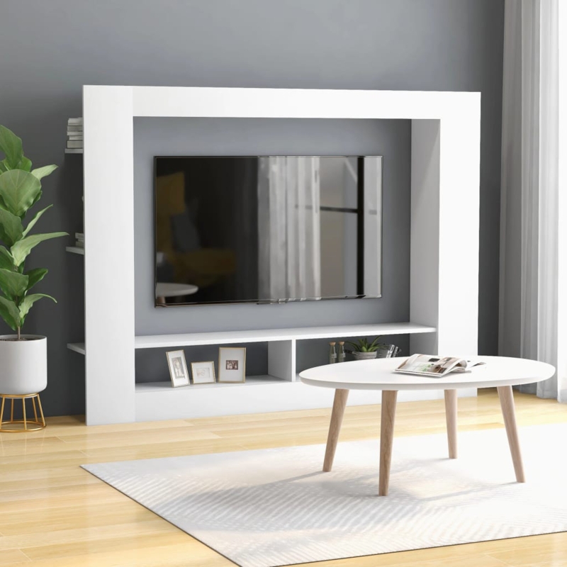 Trendy Sturdy TV Cabinet with Open Compartments