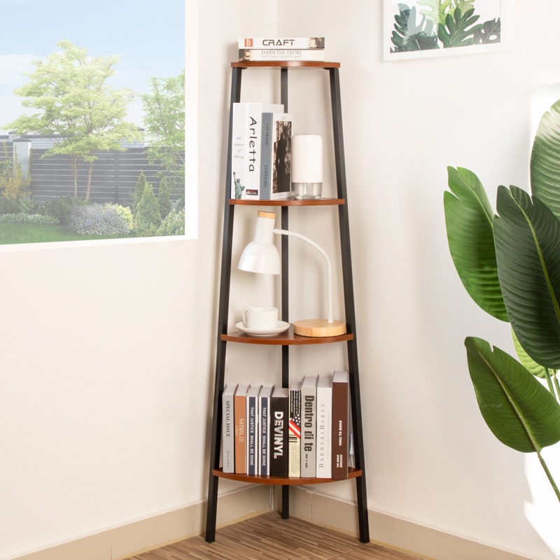 Multi-Purpose Corner Ladder Shelf