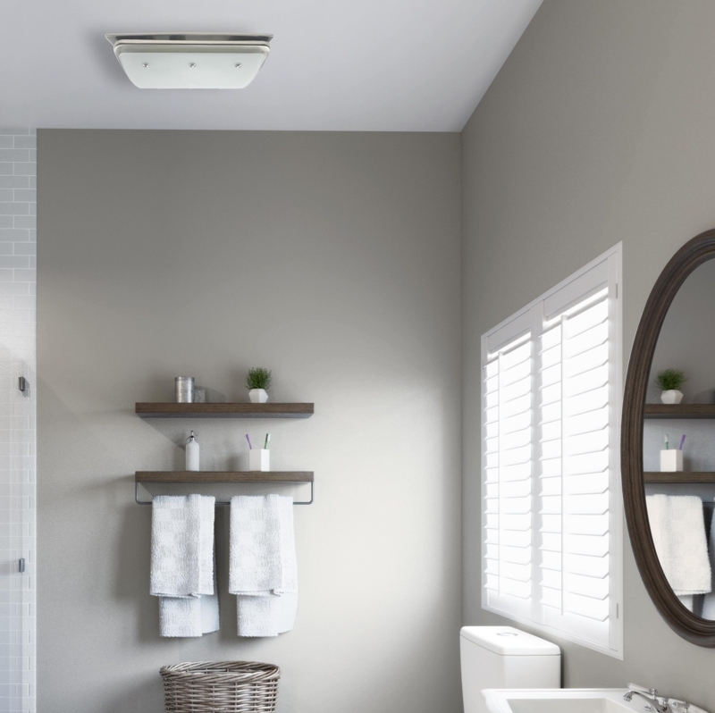 Bathroom Fan with Light and Night Light