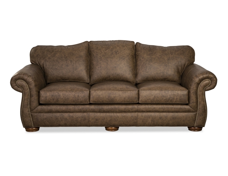 Nailhead Trim Camelback Sofa