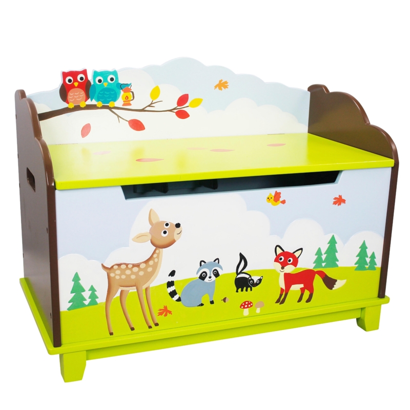 Enchanted Woodland Kids Wooden Toy Storage Chest
