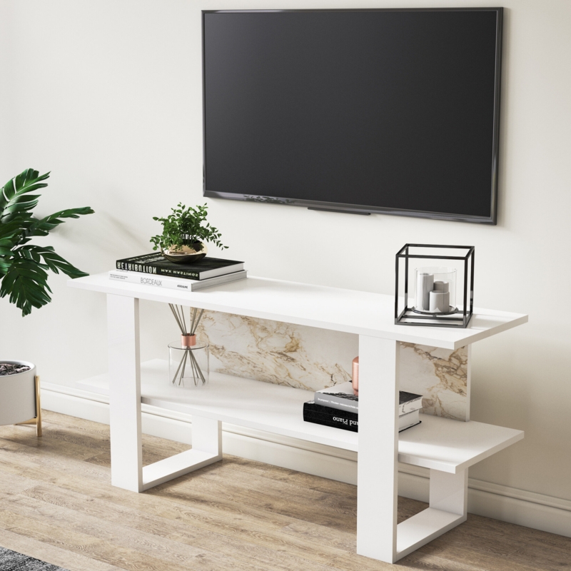 Essential Modern TV Stand with Cable Management