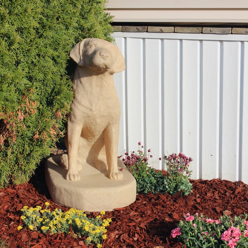 Etta Labrador Sitting Statue