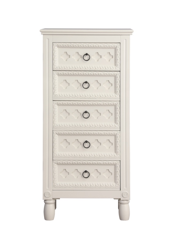 Antiqued Standing Jewelry Armoire