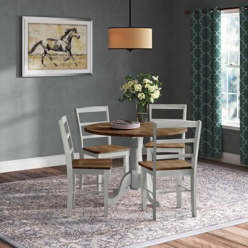 5-Piece Classic Wooden Dining Set