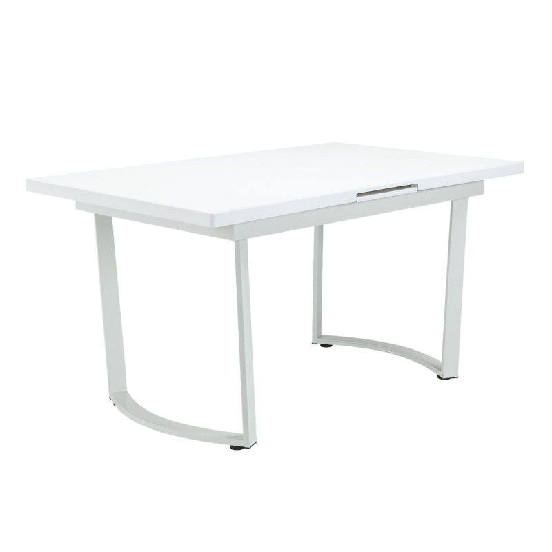 Extendable White Dining Table