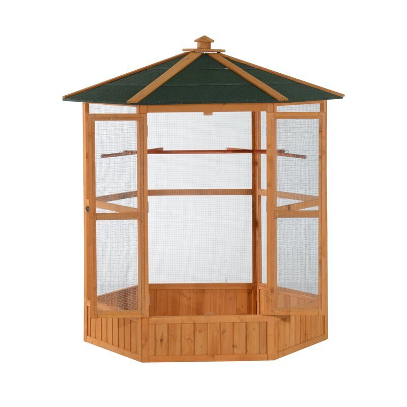 Extra Large Wooden Flight Cage with Perch
