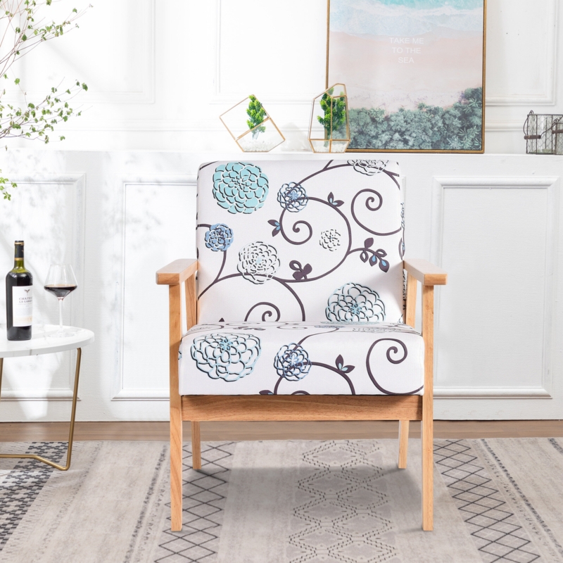 Accent Chair with Exquisite Patterns