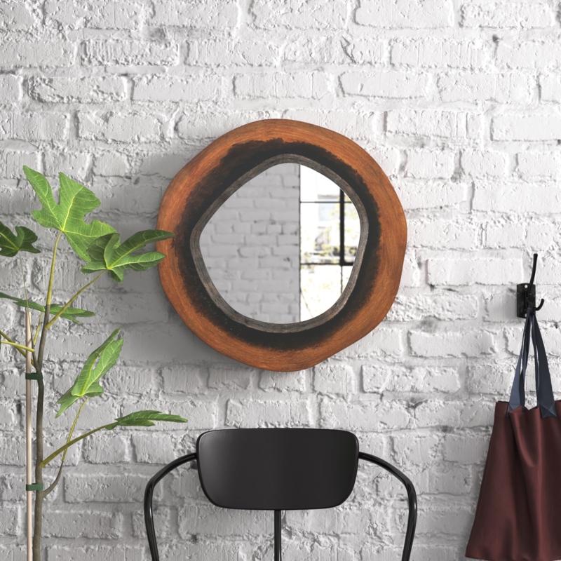 Rustic Dual-Toned Wall Mirror