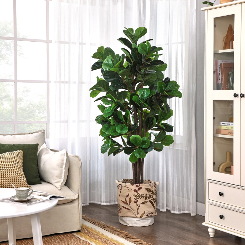Artificial Tropical Tree with Evergreen Foliage