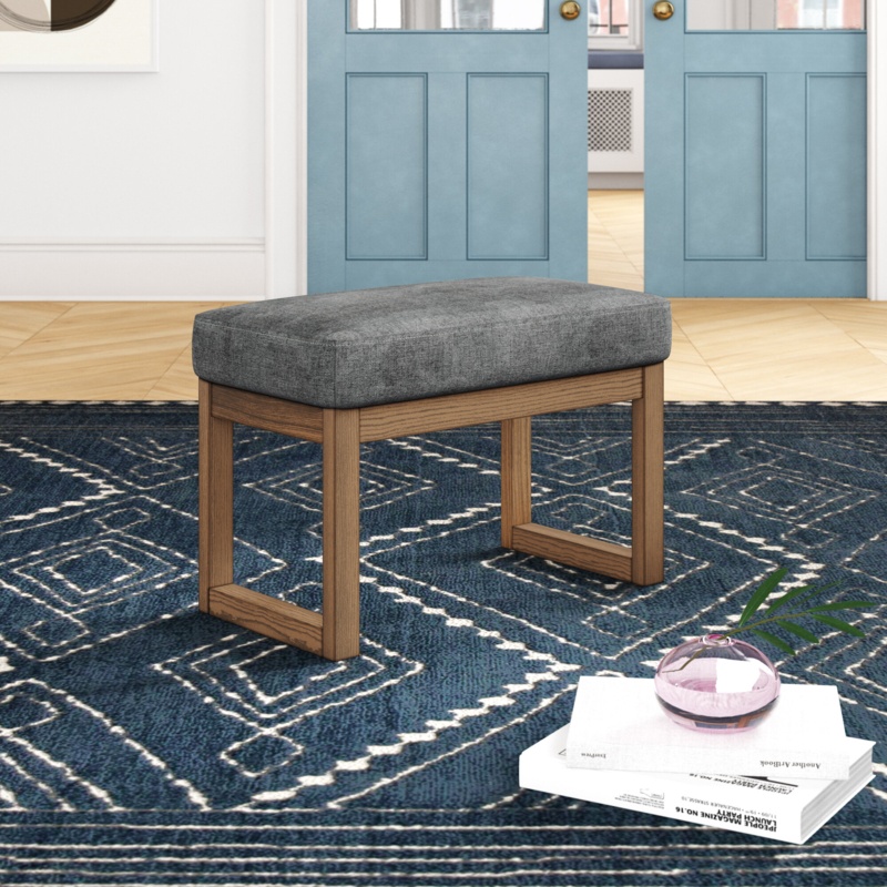 Faux Leather Bench