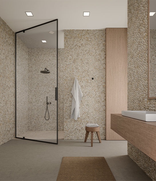 Feature a River Rock Wall