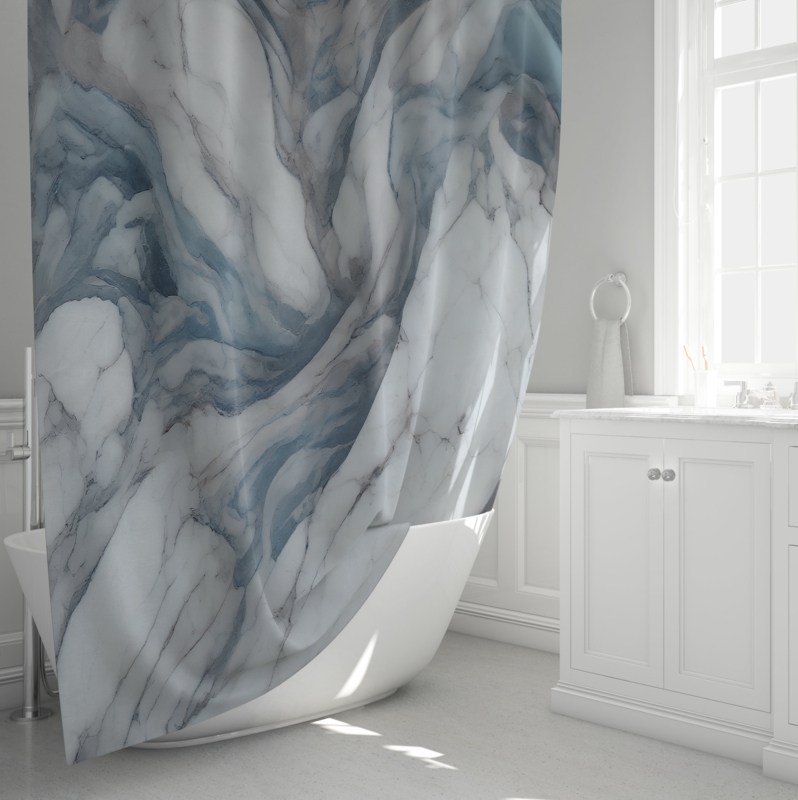 Unique Woven Polyester Shower Curtain