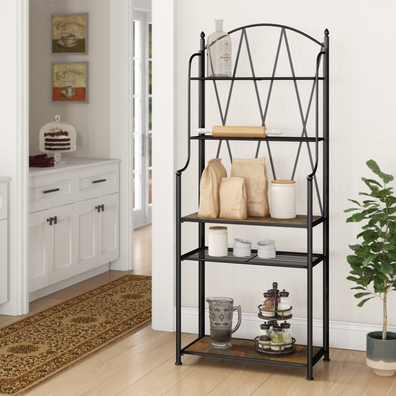 5-Shelf Elegant Kitchen Rack