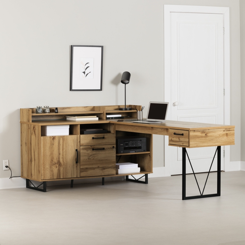 Modern Farmhouse L-Shaped Desk
