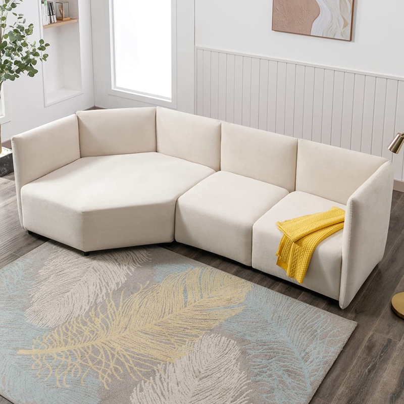 Adjustable Curved Sectional Sofa Couch