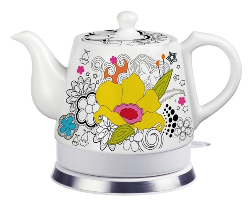 Ceramic-Style Electric Teapot