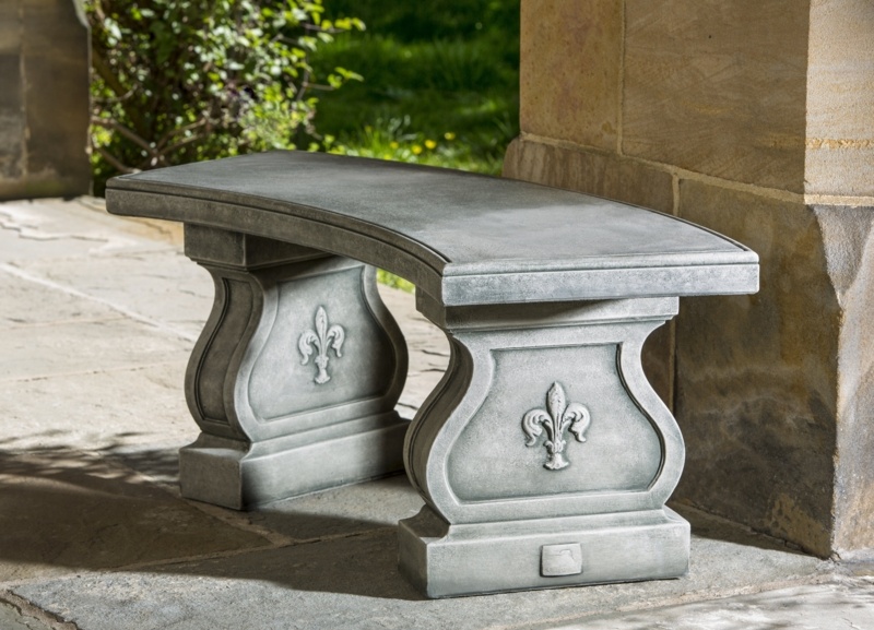 Fleur De Lis Outdoor Bench