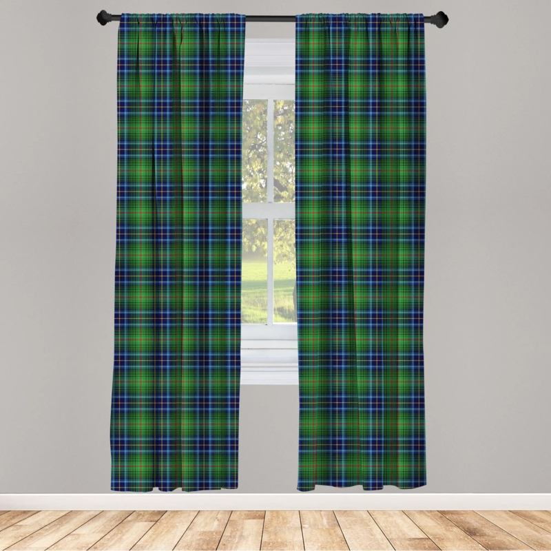 Grunge Scottish Folkloric Curtain Panel