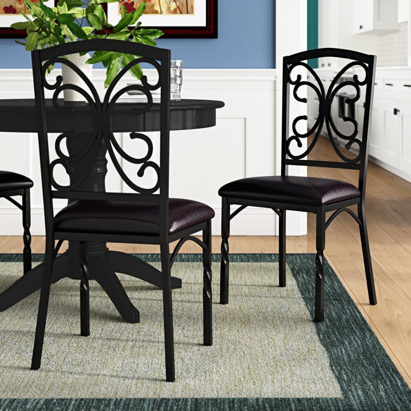 Traditional Side Upholstered Dining Chair Set