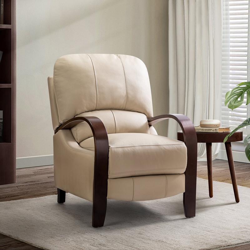 Genuine Leather Manual Standard Recliner Foter