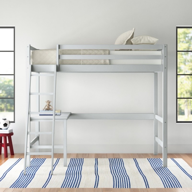 Fluellen Twin Loft Bed with Built-in-Desk by Viv + Rae™