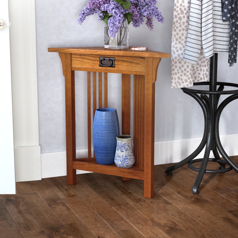 Elegant Traditional End Table with Drawer