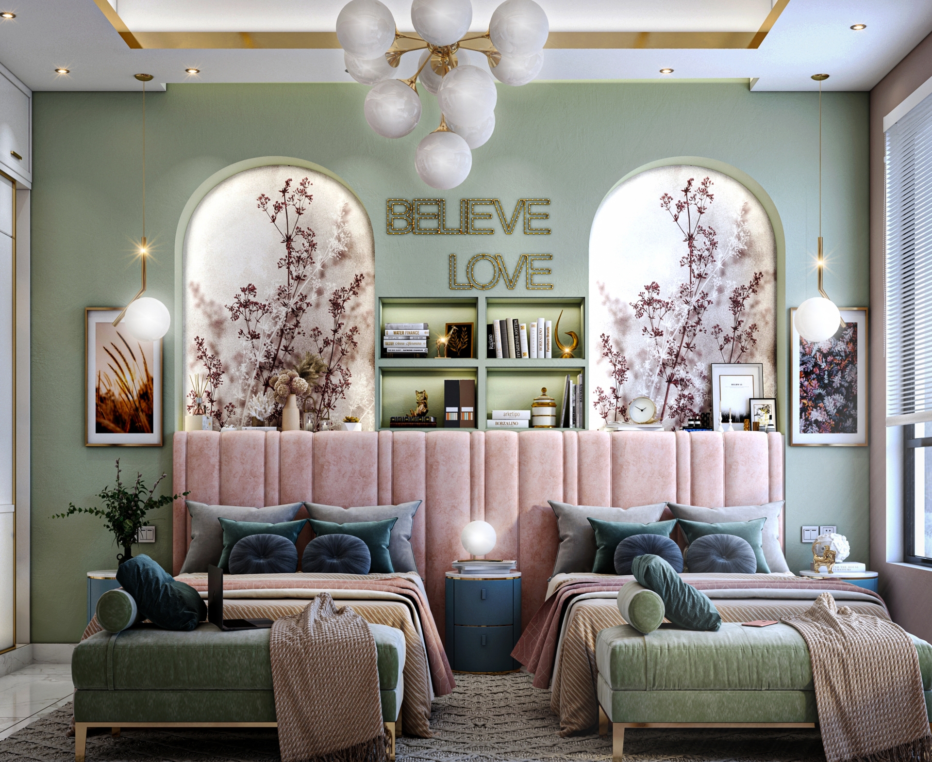 Framed Wallpaper Panels