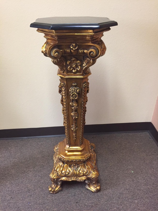 Free Form Pedestal Marble Plant Stand