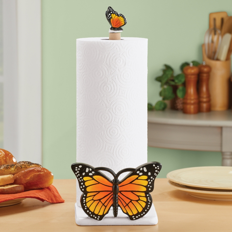 Colorful Butterfly Paper Towel Holder