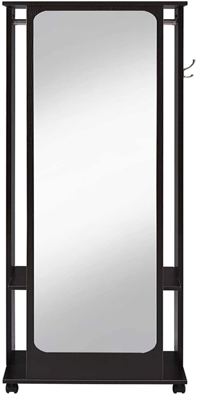 Mobile Open Wardrobe with Mirrored Back