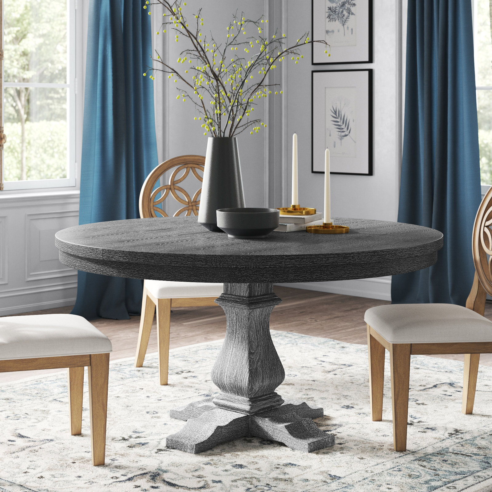 Large Round Dining Tables Seats 10 - Foter