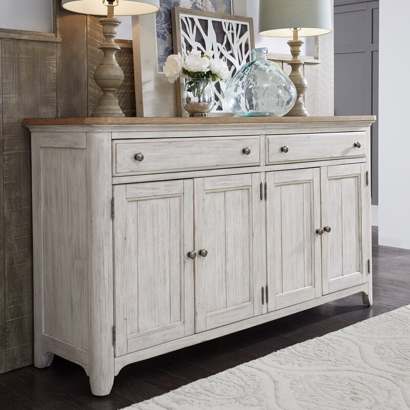 French Country Style Distressed Sideboard
