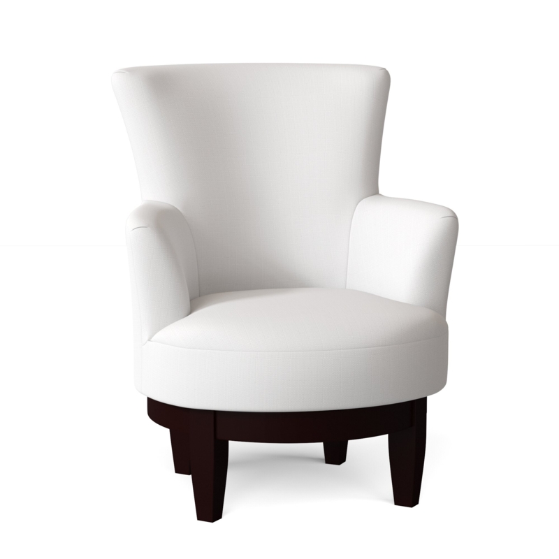Regal 360° Swivel Chair with Espresso Wood Base