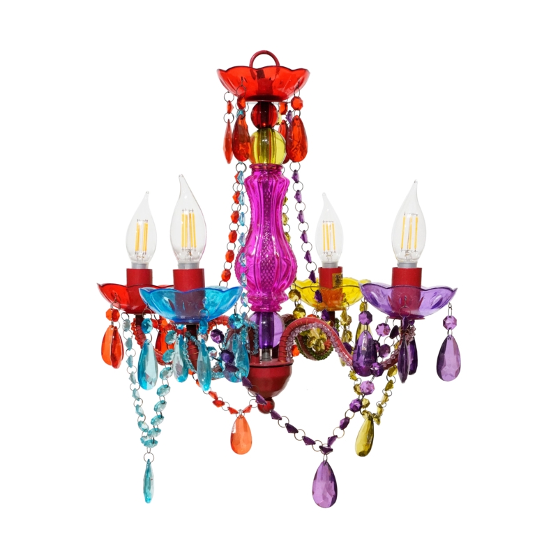 Candy Chandelier with Artful Accent