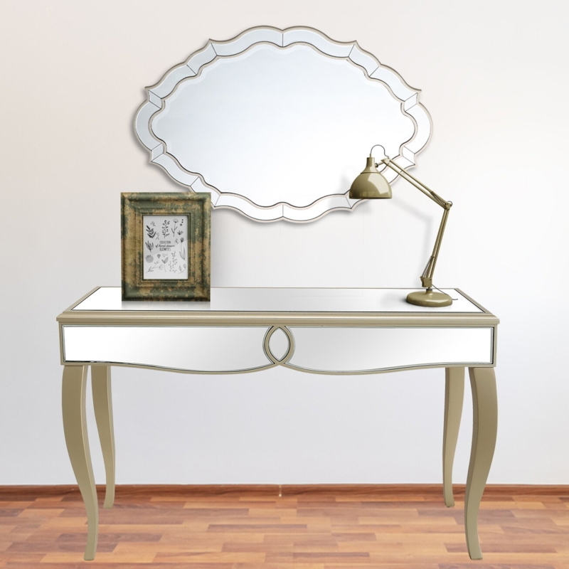 Curved Wall Mirror with Whimsical Style