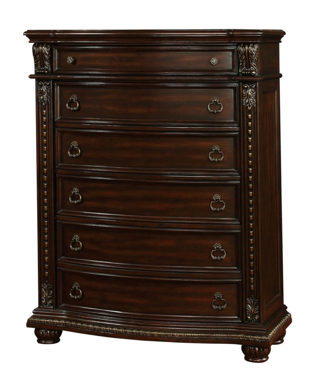 Elegant Bedroom Chest with Marble Top