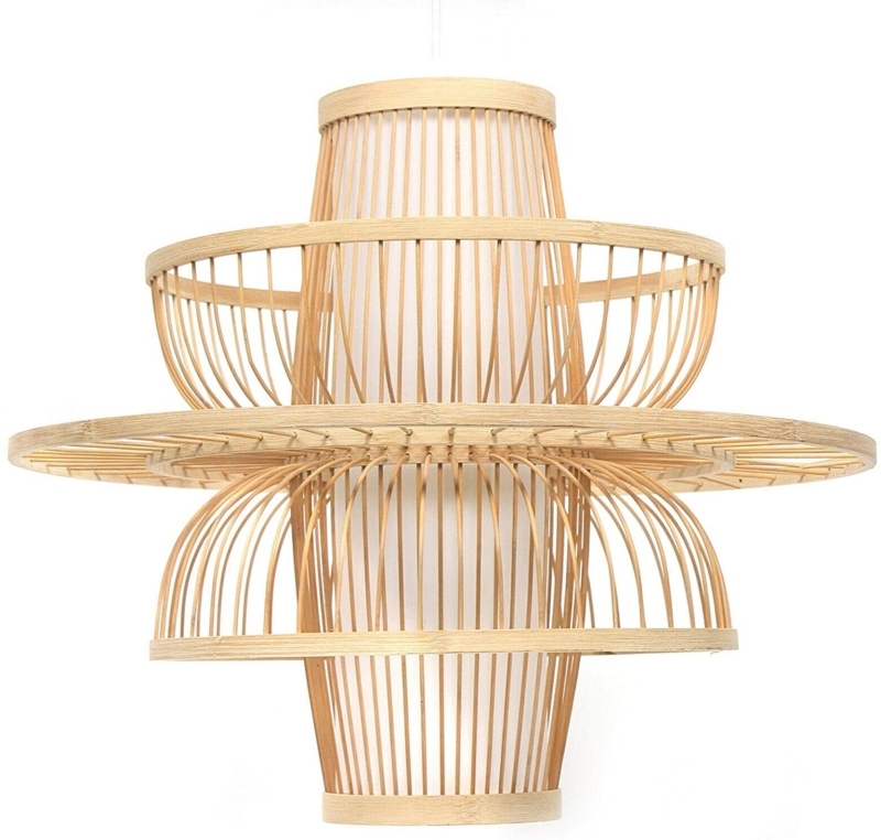 Hand-Woven Bamboo Lantern Lamp